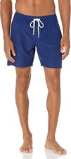 Amazon Essentials Swimming Shorts 2XL Swimshorts XXL Navy Blue 7" Length Beach