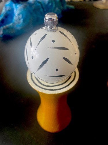 Memphis Style Pepper & Salt Mill Shaker Combo Stripe Pokadot 2016 Robert Wilhelm - Picture 10 of 11