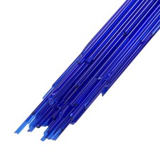 136 Dark Blue Transparent Stringers Full Tube Oceanside Glass 96 COE Glass