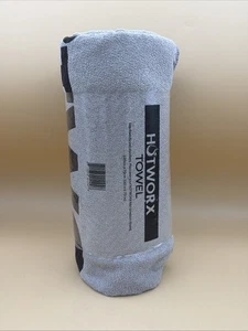 HOTWORX Yoga Mat Grip Towel  79” x 30" Mat Hot Yoga Towel Non Slip Gray