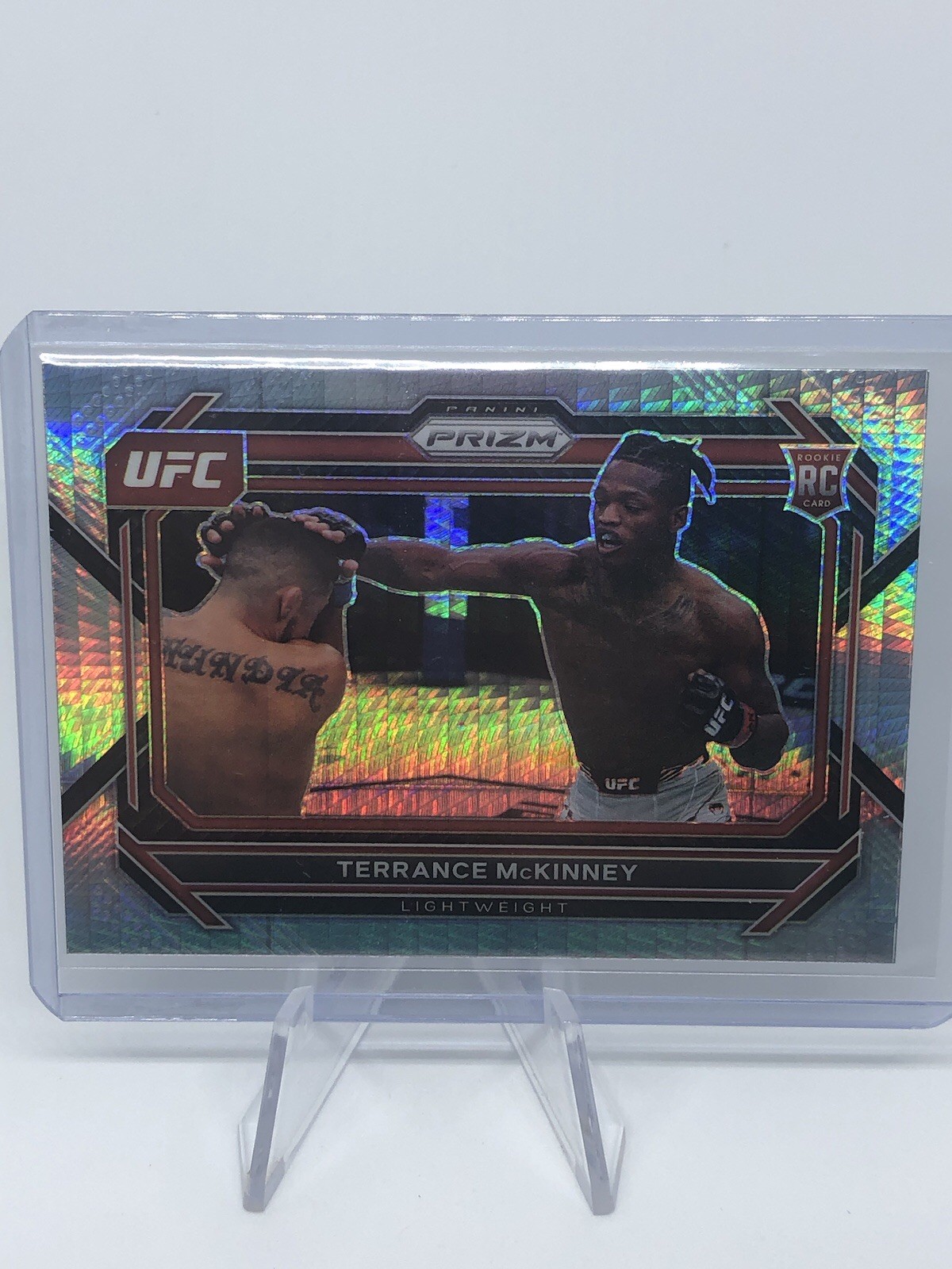 2023 Panini Prizm UFC Hyper Prizm Terrance McKinney #31 Rookie RC SP