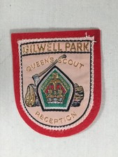 Gilwell Park Wood Badge red Queen's Scout reception International Patch