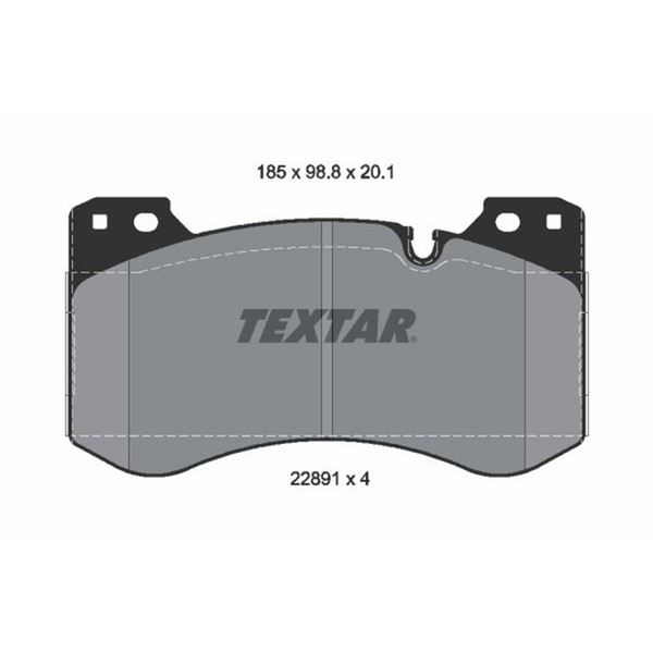 Textar BremsbelÄGe Satz Vorderachse Passend FüR Bmw 2 3 4 | 2289101-image