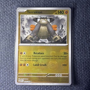 Terrakion Master Ball Pattern Holo Card 054/086 Sv: White Flare