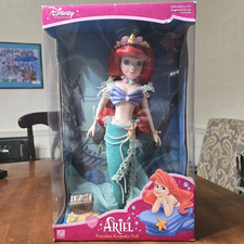 Disneys Princess Ariel Porcelain Doll Brass Key 2003 Keepsake Collectible SEALED