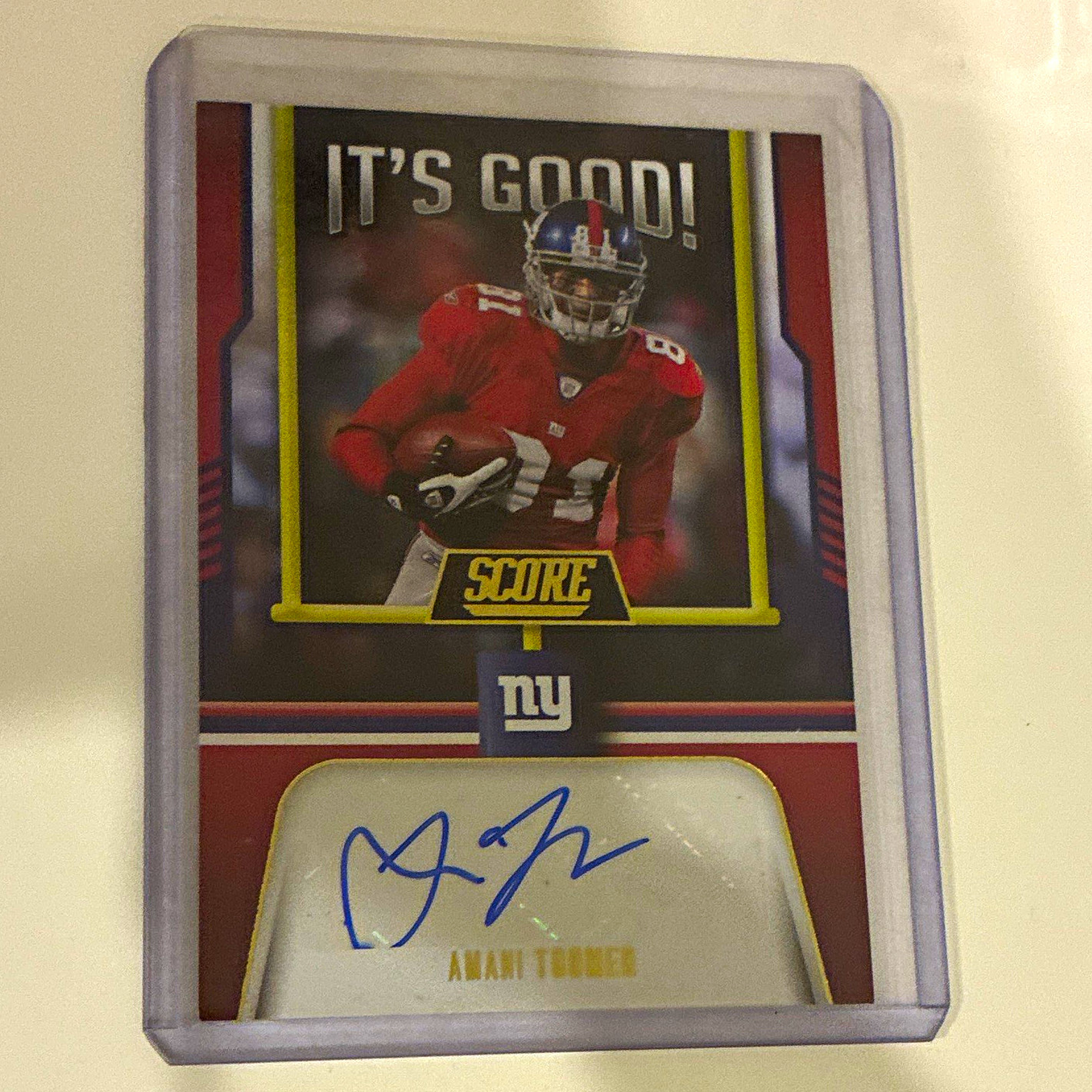 Panini 2023 Score Amani Toomer Giants It’s Good! Autographs #IG-AT AU