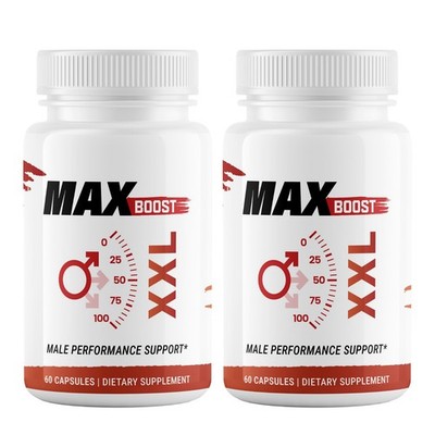 (2 Pack) Max Boost XXL Capsules MaxBoost XXL for Men to Support Male Stamina