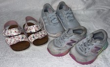 Baby Girls Lot of 3 Pairs Shoes size 3