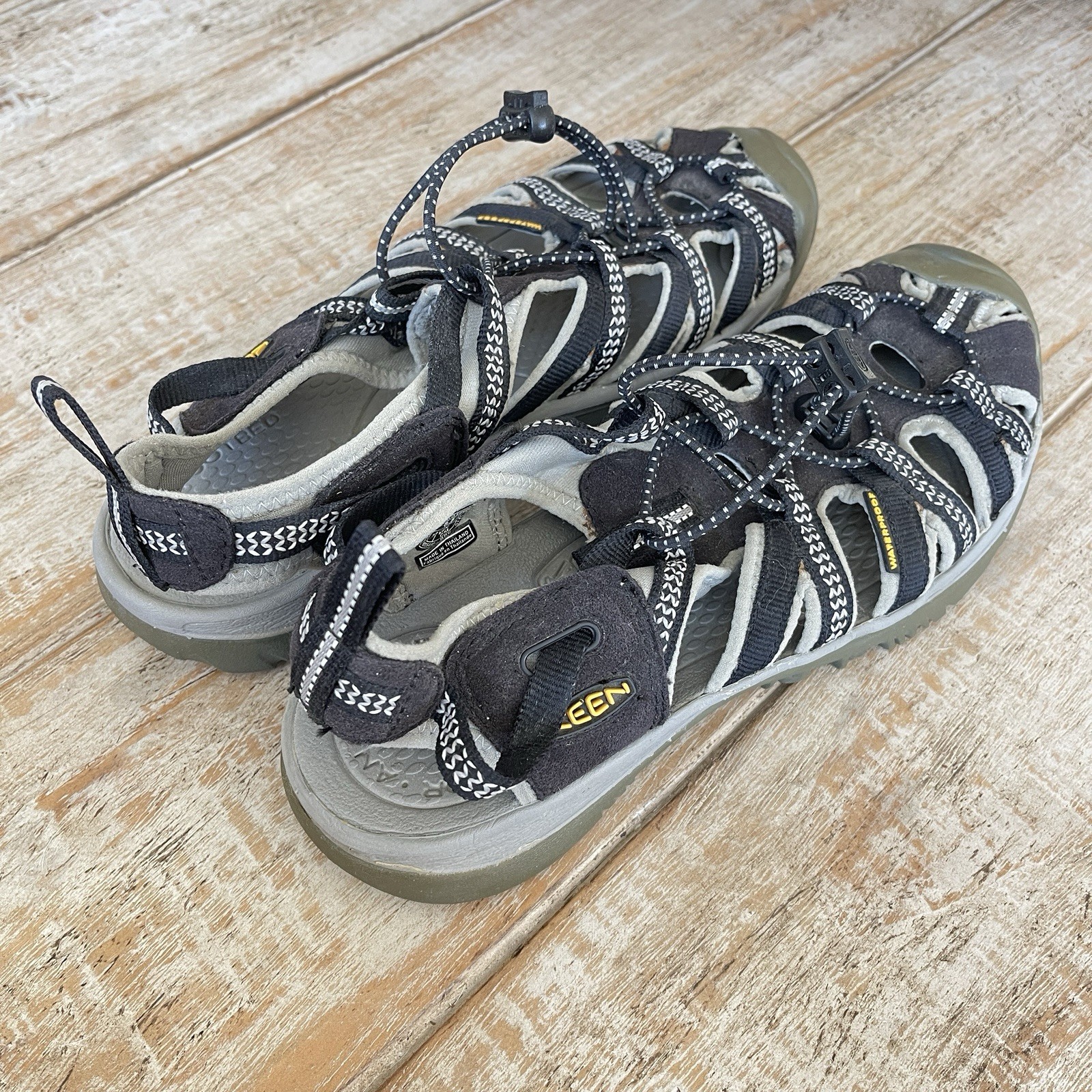 Sandali sportivi Keen Whisper donna 8 5 scarpe da trail acqua nero grigio escursionismo