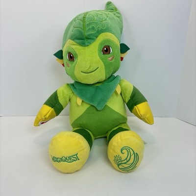 Build-A-Bear MagiQuest Plush Green Leaf Creature Great Wolf Lodge Exclusive 16 