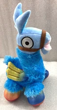 Winged LLAMA Alpaca 11" plush blue w/rainbow colors 