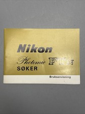 Nikon Photomic FT N Bruksanvisning #E3