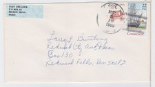 TurtlesTradingPost- Milroy, Minnesota 1988 Hand Cancel on Ship Commemorative