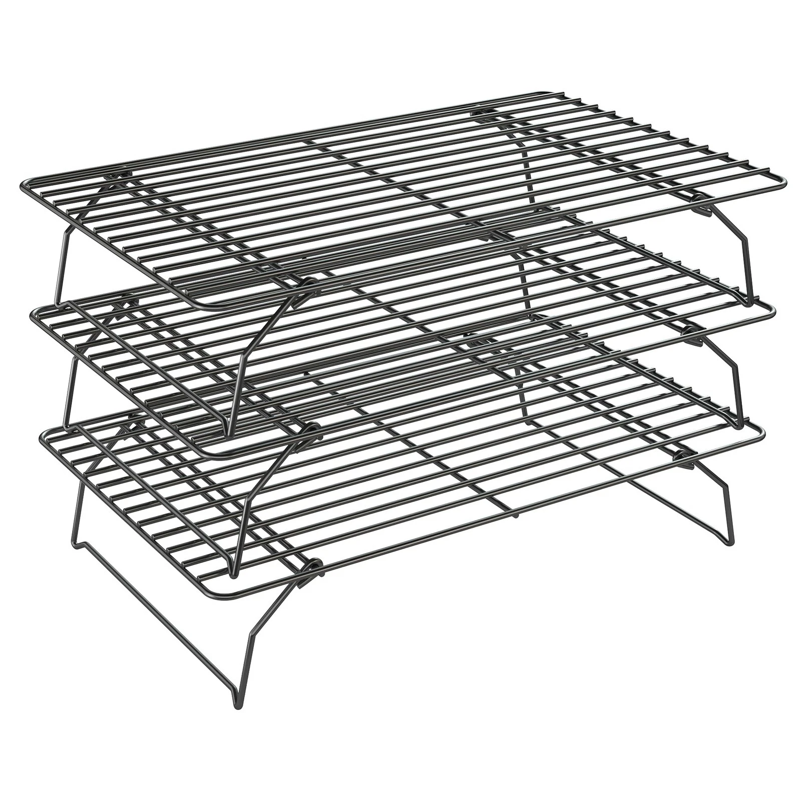 3 Tier Stackable Cooling Rack for Batch Cooling Cookie, Pizza, Cake-15.8”x 10”