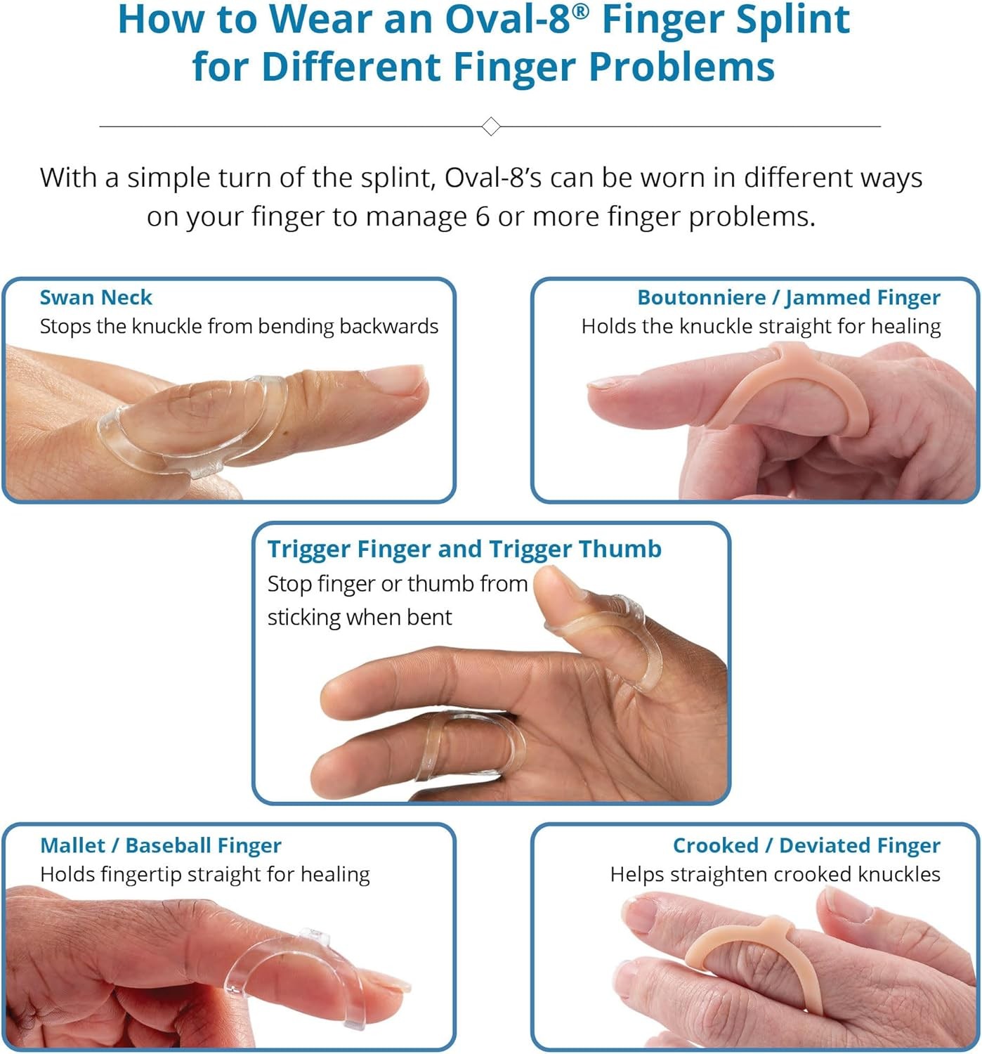 3-Point Products Oval-8 Multi-Size Pack of 3 Sizes 6, 7, 8 3 Piece Assortment 