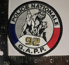 Police Nationale G.A.R.P. 92 Patch – France Wolves Unit Insignia