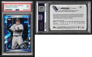 2021 Topps Chrome Sapphire Edition Andrew Vaughn #657 PSA 9 MINT Rookie RC