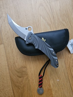Spyderco Tighe Stick C198TIP   Titanium Frame Lock   S90V   Rare Folder