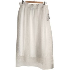 NWT Metro Wear Tulle White Midi Skirt Sz M Balletcore