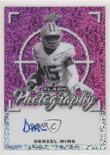 2020 Leaf Flash Flash Photography Pink 11/15 Denzel Mims #FP-DM1 Auto 0l1