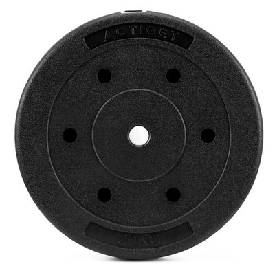 ACTIGET  Bitumen-Gewichtsscheiben 1,25   20 kg   robuste Trainingsscheiben