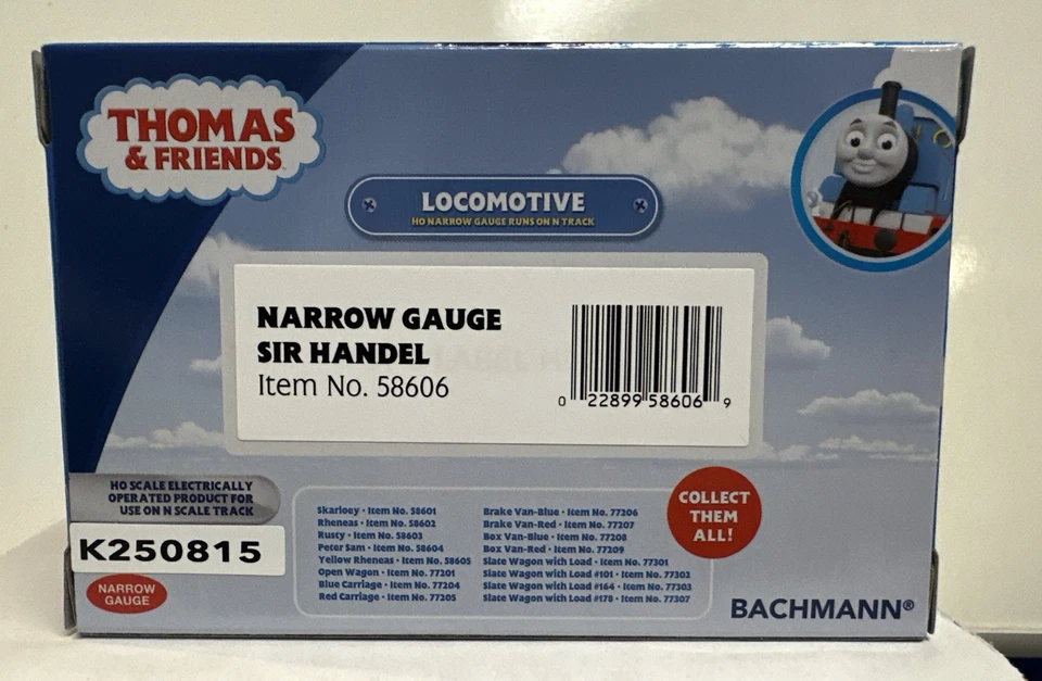 Bachmann HOn30 Scale Thomas & Friends Narrow Gauge Sir Handel Engine #58606 - Image 3 of 3