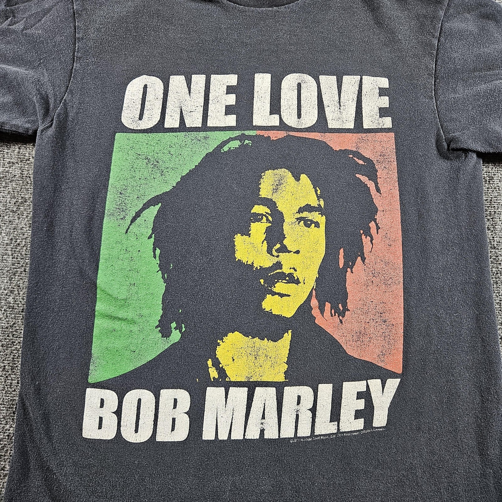 Bob Marley Shirt Mens Small Black One Love Zion Rootswear Reggae Graphic