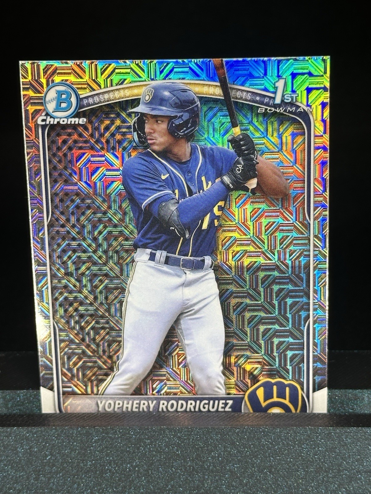 2025 Bowman Chrome Prospects Yophery Rodriguez Mojo #BCP-36