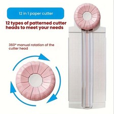 Compact Easy-To-Clean Well-Made Dependable 12-In-1 Multi-Functional Paper Cutter