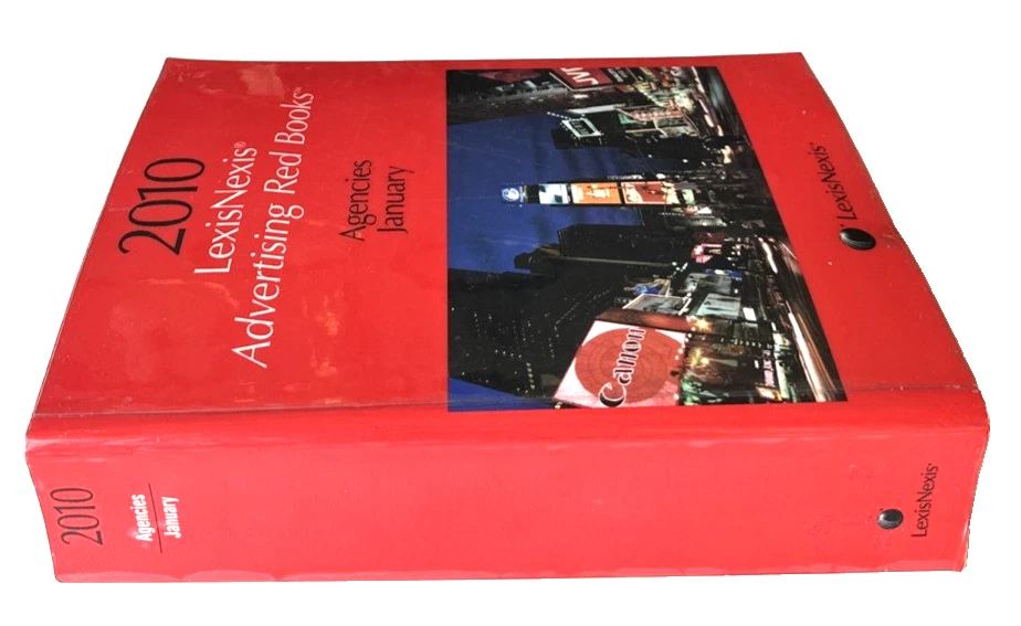 2010 LexisNexis Advertising Red Book *EXCELLENT* - Image 2 of 4