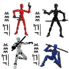 Dummy13 Action Figure Set 4-Pack 3D Printed Robots Mechanical Dolls Kids Gifts N