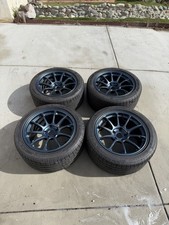 Volk Racing Ze40 M-spec Wheels Matte Blue Gunmetal 5x120 18x9.5 Et20