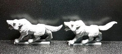 WARHAMMER FANTASY BATTLES ''2 Todeswölfe/2 Undead Dire Wolves'' (1992) (Variante4)