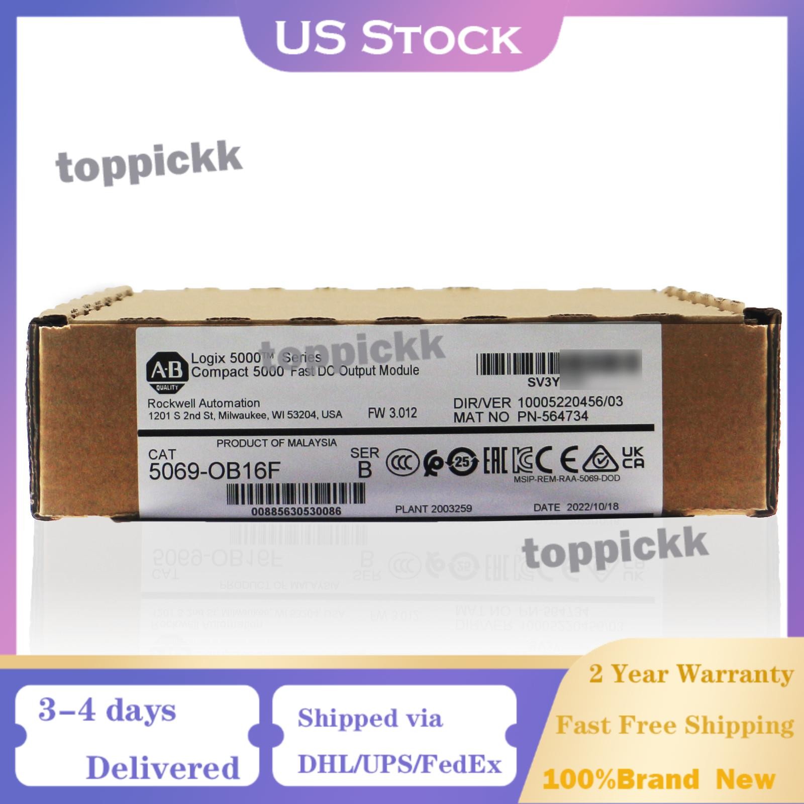 Sealed AB 5069-OB16F SER A Compactlogix Compact I/o Output Module US Free Tax