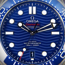 Omega Seamaster Diver 300M 210.30.42.20.03.001 Blue Wave Dial Complete Set 4