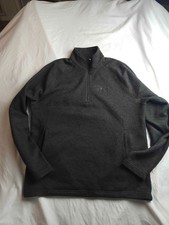 Disney Parks Walt Disney World Sweater Mens Large Fleece Quarter Zip Mickey 1971