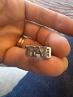 Sterling Silver 925 Vintage Dad Old English Ring Size 10.75