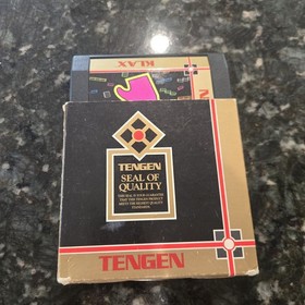 Tengen Klax Nintendo NES Game Cartridge NTSC E Sleeve Manual