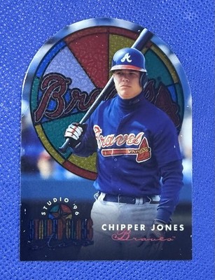 1996 Leaf Studio - Stained-Glass Stars Chipper Jones #5