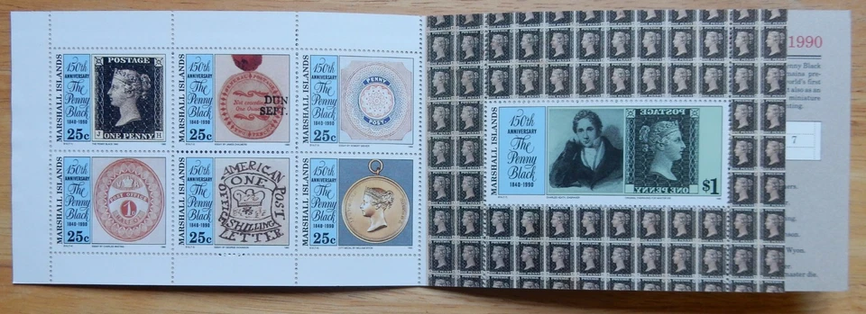 Marshall Islands First Day of Issue Stamps  - 150 Anniv. of the Penny Black - Image 4 of 4