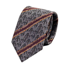 Star Wars Neck Tie Gray Stripe Pattern Mens USA Made Necktie