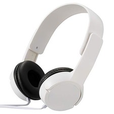 OHM AudioComm H125 Stereo Headphones White HP-H125N-W 03-2280
