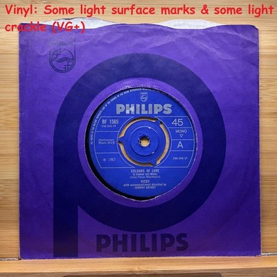 VICKY - COLOURS OF LOVE  7'' VINYL (VG+)