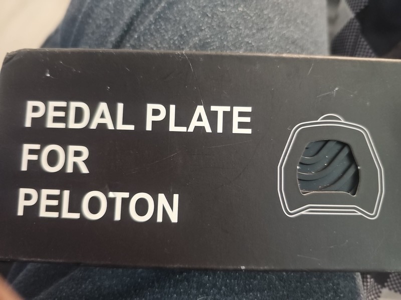 PEDAL PLATE FOR PELOTON. NEW.  NEVER OPENED OR USED.   