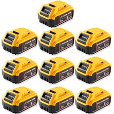 10 Pack 20V For DeWalt 20 Volt Max 8.0AH Lithium Ion Battery DCB205 US Stock