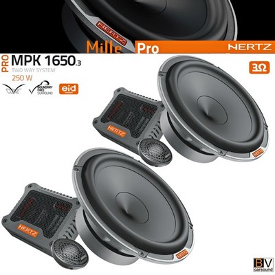 Hertz Mille MPK1650.3 PRO High-End 2-Wege Lautsprecher 125 Watt RMS 3 Ohm 93 dB