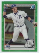 2020 Bowman Draft Chrome Green 20/99 Trei Cruz  Detroit Tigers #BD-11