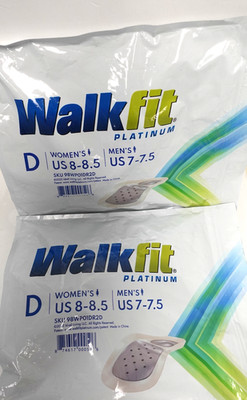 WalkFit Platinum Orthotics Inserts Size: Women's 8-8.5 Men's 7-7.5 (2-Pack)