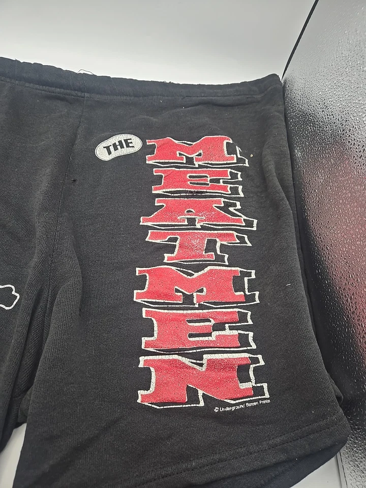 Pantalones cortos vintage súper raros Meatmen Band Foto 3 de 4