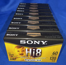 Sony Hi8 HMP Video Tape 60 Min Digital8 120 Min Hi8 NEW Lot of 9